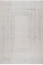 Nardo Modern Krem Antrasit Çizgili Akrilik Makine Halısı