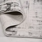 Capua Modern Gri Polyester Kaydırmaz Taban Makine Halısı - Görsel 4