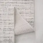 Polla Modern Beyaz Polyester Kaydırmaz Taban Makine Halısı - Görsel 3