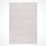 Magno Geometrik Beyaz Polyester Kaydırmaz Taban Makine Halısı - Görsel 2