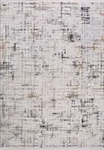 Calitri Modern Gri Polyester Kaydırmaz Taban Makine Halısı