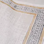 Capena Çerçeveli Gri-Kahverengi Çizgili  Akrilik Makine Halısı - Görsel 5