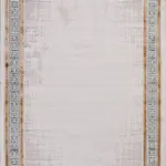 Capena Çerçeveli Gri-Kahverengi Çizgili Akrilik Makine Halısı Capena Çerçeveli Gri-Kahverengi Çizgili Akrilik Makine Halısı