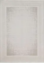 Blera Çerçeveli Krem Akrilik Makine Halısı