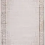 Arlena Çerçeveli Krem-Kahverengi Çizgili Akrilik Makine Halısı Arlena Çerçeveli Krem-Kahverengi Çizgili Akrilik Makine Halısı