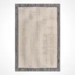 Sovana Modern Bej Pamuk ve Polip Kaydırmaz Taban Makine Halısı - Görsel 2