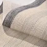 Sovana Modern Bej Pamuk ve Polip Kaydırmaz Taban Makine Halısı - Görsel 5