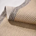 Rosia Modern Krem Pamuk ve Polip Kaydırmaz Taban Makine Halısı - Görsel 5