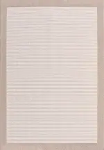 Elsa Modern Bej Pamuk ve Polip Kaydırmaz Taban Makine Halısı