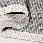 Sarzana Modern Gri Pamuk ve Polip Kaydırmaz Taban Makine Halısı - Görsel 4