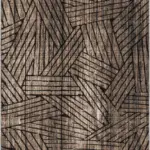 Prat Modern Gold Polyester ve Pamuklu Yıkanabilir Kaydırmaz Taban Dijital Baskı Halı