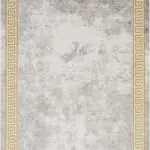 Hagley Çerçeveli Gri Akrilik Makine Halısı