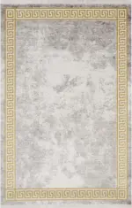 Hagley Çerçeveli Gri Akrilik Makine Halısı