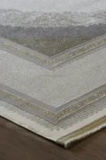 Cenon Çerçeveli Göbekli Vizon Polyester Makine Halısı - Görsel 2