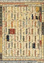 Paterona Figürlü Multi Yün Hav İplik Pamuk Atkılı Makine Halısı