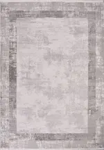 Metato Çerçeveli Gri Akrilik Makine Halısı