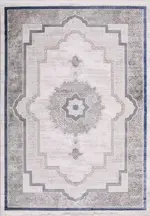 Casoli Klasik Göbekli Gri Akrilik Makine Halısı