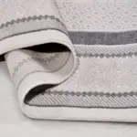 Frasso Çerçeveli Gri Akrilik Makine Halısı - Görsel 4