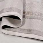 Basati Çerçeveli Krem Akrilik Makine Halısı - Görsel 4