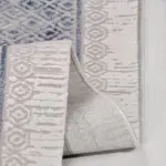 Noceto Çerçeveli Gri Akrilik Makine Halısı - Görsel 3