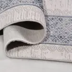Noceto Çerçeveli Gri Akrilik Makine Halısı - Görsel 4