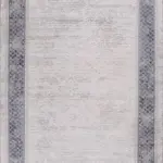 Noceto Çerçeveli Gri Akrilik Makine Halısı