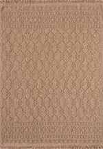 Chiusa Geometrik Kahverengi Polipropilen Pamuk Tabanlı Makine Halısı