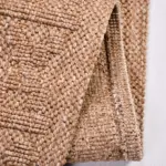 Chiusa Geometrik Kahverengi Polipropilen Pamuk Tabanlı Makine Halısı - Görsel 3