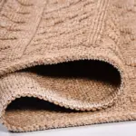 Chiusa Geometrik Kahverengi Polipropilen Pamuk Tabanlı Makine Halısı - Görsel 4