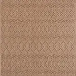 Bucine Geometrik Kahverengi Polipropilen Pamuk Tabanlı Makine Halısı