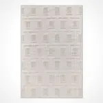 Savino Geometrik Krem Polipropilen Pamuk Tabanlı Makine Halısı - Görsel 2