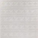 Gubbio Geometrik Krem Polipropilen Pamuk Tabanlı Makine Halısı