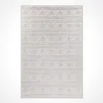 Gubbio Geometrik Krem Polipropilen Pamuk Tabanlı Makine Halısı - Görsel 2