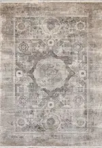 Arluno Klasik Göbekli Krem Akrilik ve Viskon Makine Halısı