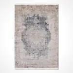 Lonate Klasik Göbekli Krem Akrilik ve Viskon Makine Halısı - Görsel 2