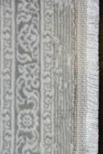 Essarts Çerçeveli Krem Polyester Makine Halısı - Görsel 3