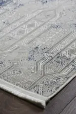 Volvera Modern Krem Polyester Makine Halısı - Görsel 2