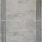 Trani Çerçeveli Gri Çizgili Akrilik Makine Halısı
