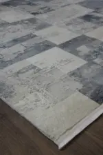 Fombio Modern Krem Polyester Makine Halısı - Görsel 2