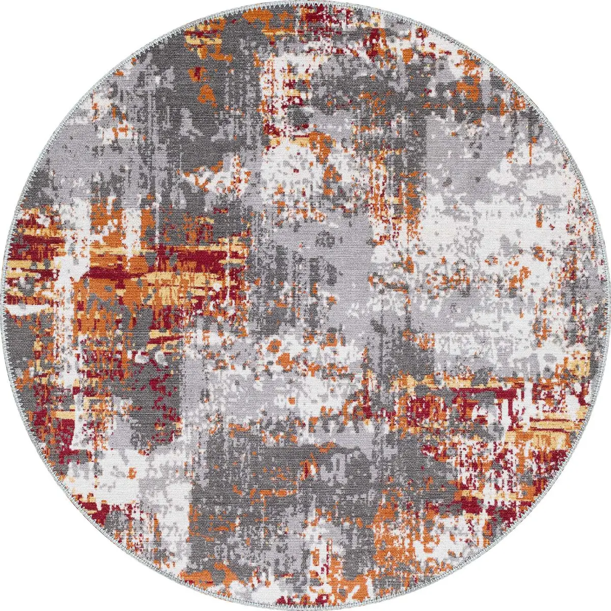 Santa Modern Multi Polyester ve Pamuklu Yıkanabilir Kaydırmaz Taban Dijital Baskı Halı - Görsel 7