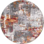 Santa Modern Multi Polyester ve Pamuklu Yıkanabilir Kaydırmaz Taban Dijital Baskı Halı - Görsel 7