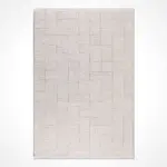 Galizia Modern Bej Polyester Kaydırmaz Taban Makine Halısı - Görsel 2