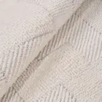 Galizia Modern Bej Polyester Kaydırmaz Taban Makine Halısı - Görsel 5