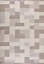 Veniano Modern Kahve Polyester Kaydırmaz Taban Makine Halısı