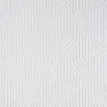 Colorno Geometrik Beyaz Polyester Kaydırmaz Taban Makine Halısı