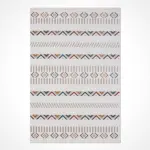 Manerbio Geometrik Multi Polyester Kaydırmaz Taban Makine Halısı - Görsel 2