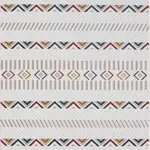 Manerbio Geometrik Multi Polyester Kaydırmaz Taban Makine Halısı