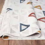 Ravara Geometrik Multi Polyester Kaydırmaz Taban Makine Halısı - Görsel 3