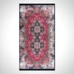 Breda Klasik Göbekli Multi Polyester ve Pamuklu Kaydırmaz Tabanlı Dijital Baskı Halı - Görsel 2