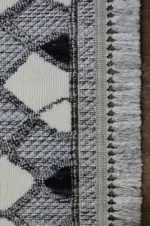 Pedro Modern Gri Polyester Makine Halısı - Görsel 3